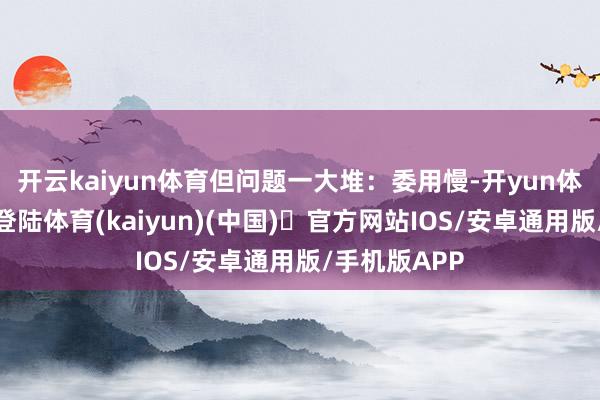 开云kaiyun体育但问题一大堆：委用慢-开yun体育官方网站登陆体育(kaiyun)(中国)❥官方网站IOS/安卓通用版/手机版APP